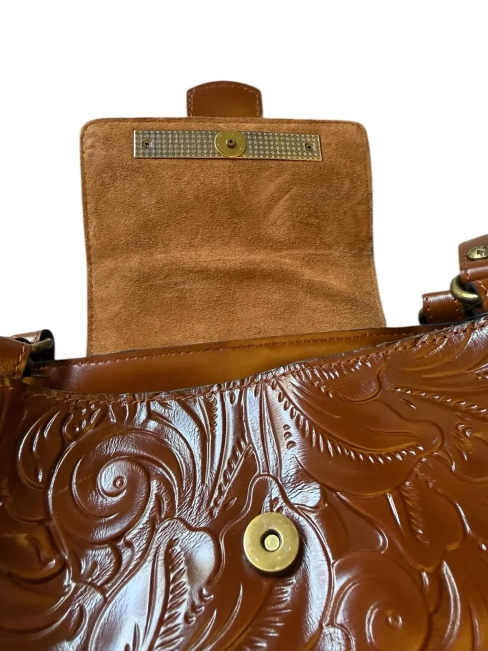 Patricia Nash NEW Women's LARONE Shoulder Bag Leather Florence $269 Western Boho